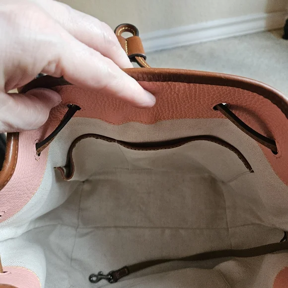 Dooney & Bourke Pink Shoulder Bag with Metallic Accents - Picture 8 of 16